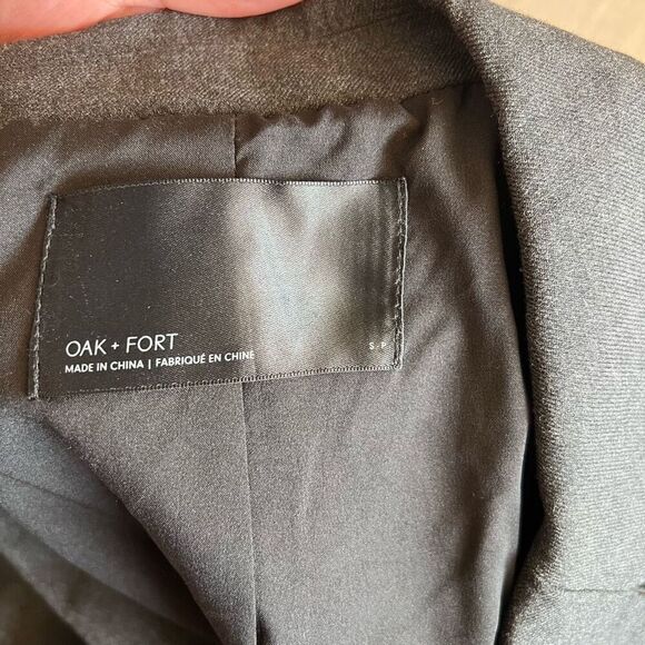 Oak + Fort dark gray  Oversized Blazer in size small - Picture 5 of 9